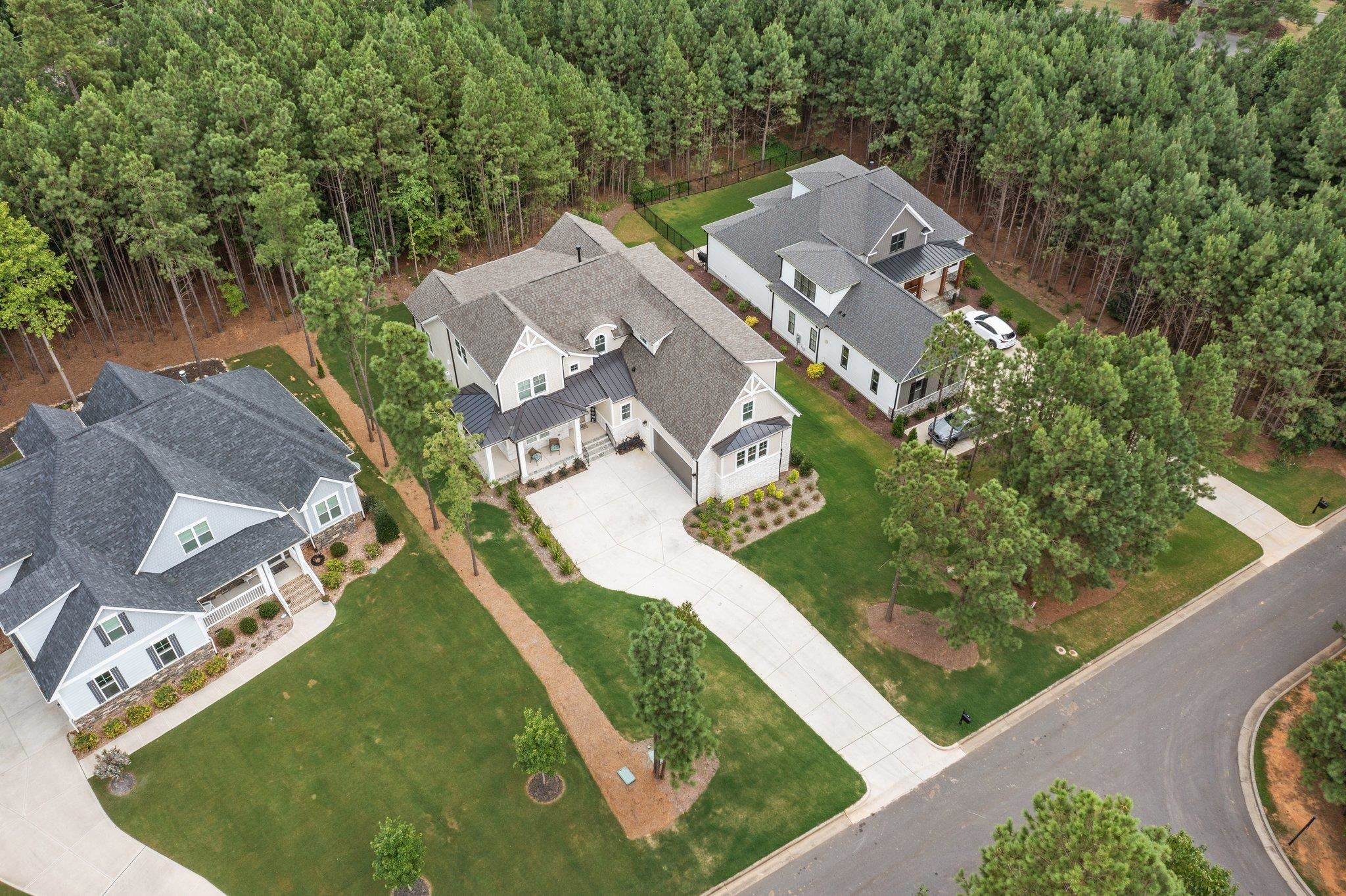 116 Brandy Mill Pittsboro, NC 27312 - Photo 39 of 47 an aerial view of residential houses with outdoor space