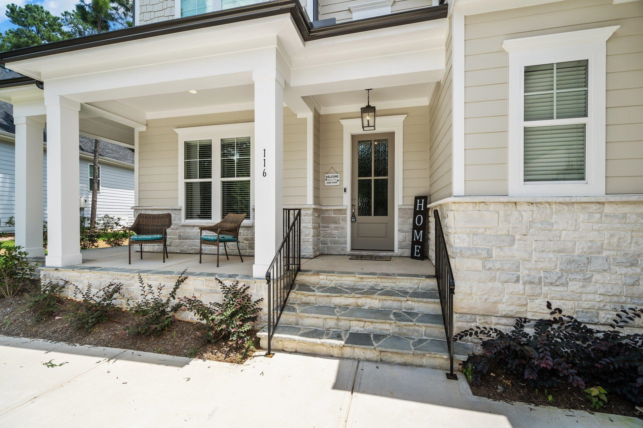 116 Brandy Mill Pittsboro, NC 27312 - Photo 4 of 47 a house view with a outdoor space