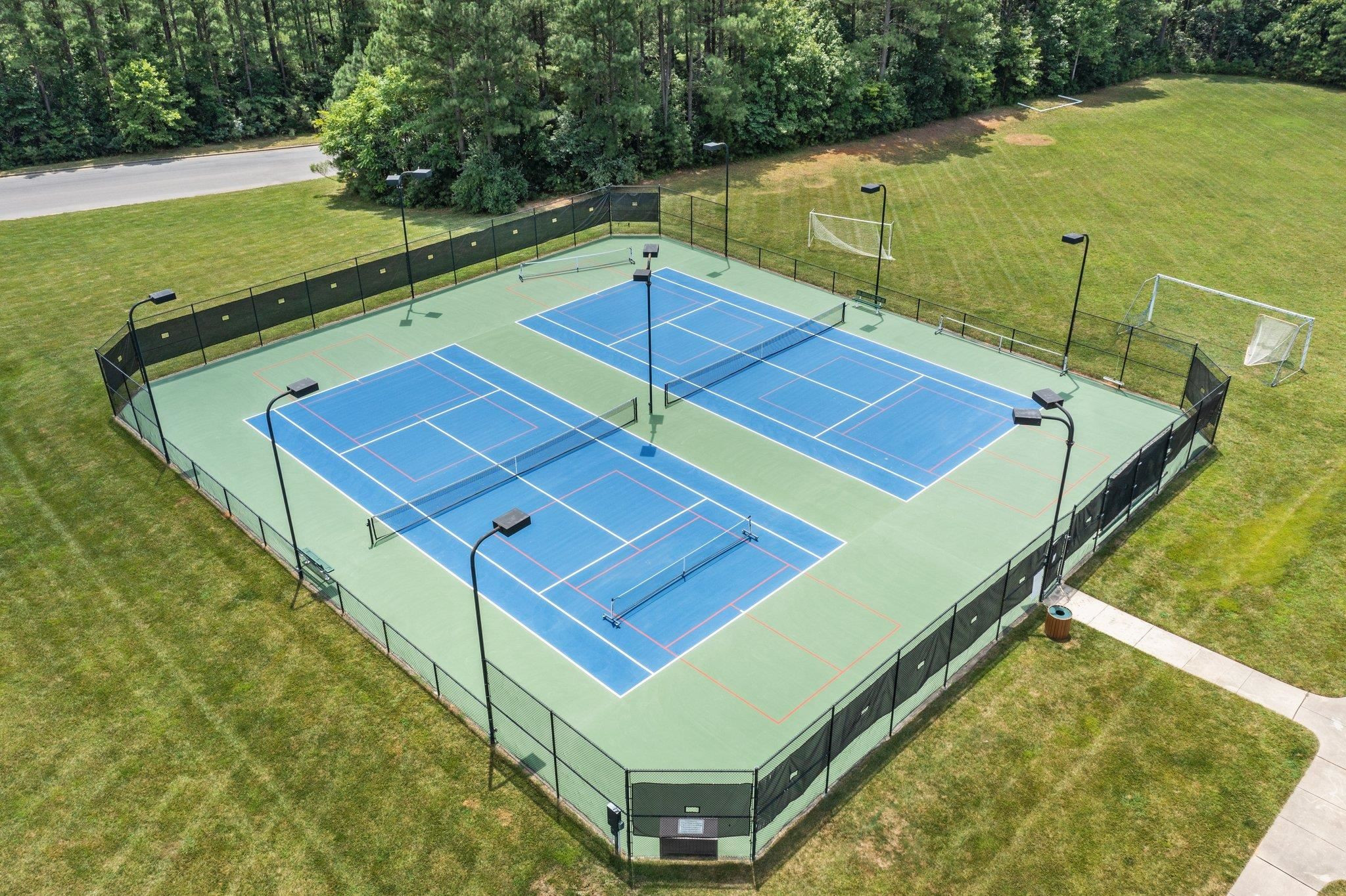 116 Brandy Mill Pittsboro, NC 27312 - Photo 43 of 47 a view of a tennis court