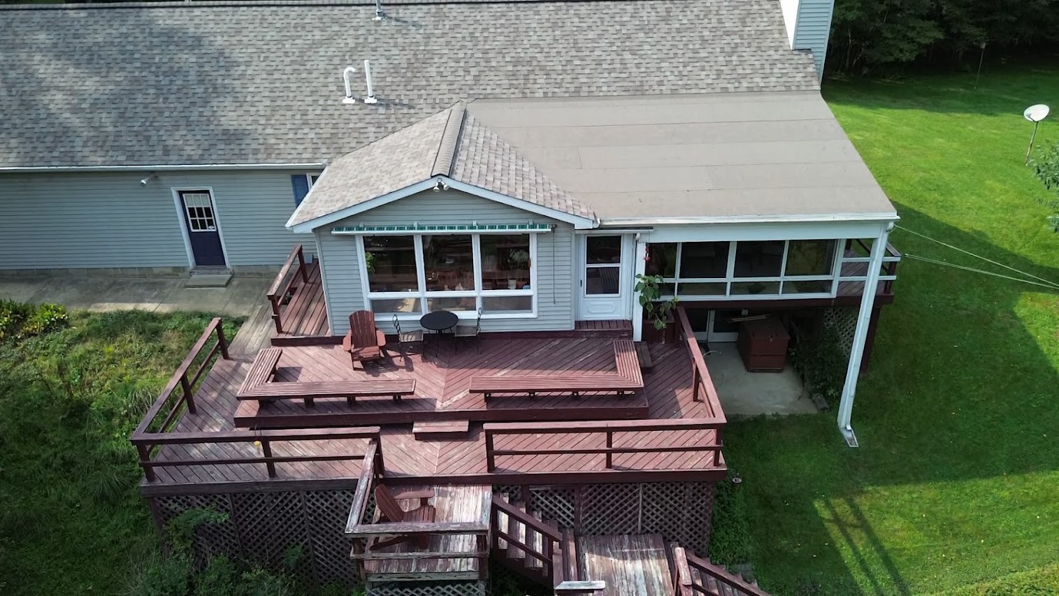 1091 Hyde Road Corry, PA 16407 - Photo 5 of 36 extra large back deck overlooking the creek.