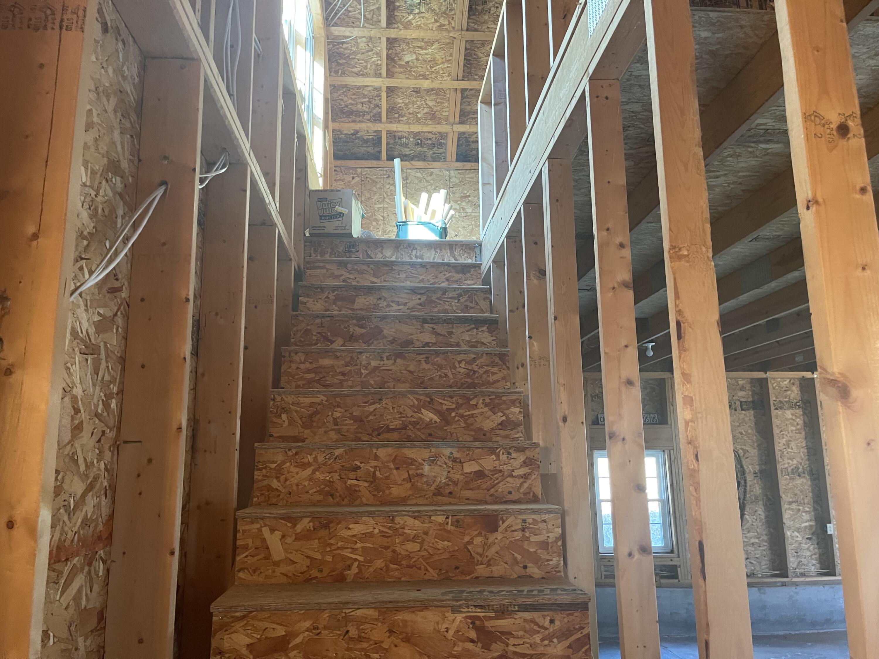 824 Meadow Road Casco, ME 04015 - Photo 34 of 36 Meadow Road Garage Stairs