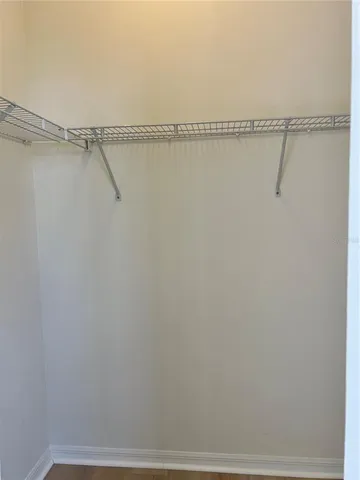 a close up view of racks on the wall