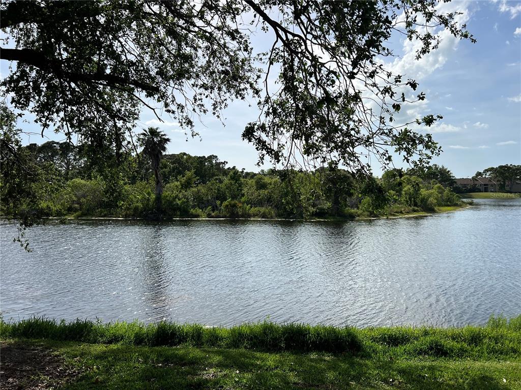 8370 Wingate Drive, Unit 718 Sarasota, FL 34238 - Photo 8 of 49 an aerial view of house with yard and lake
