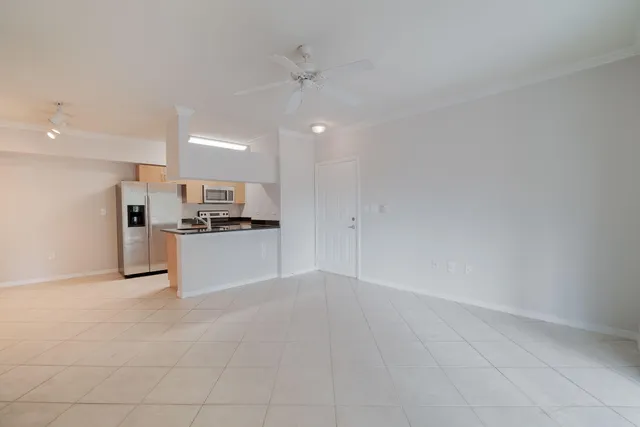 a view of an empty room