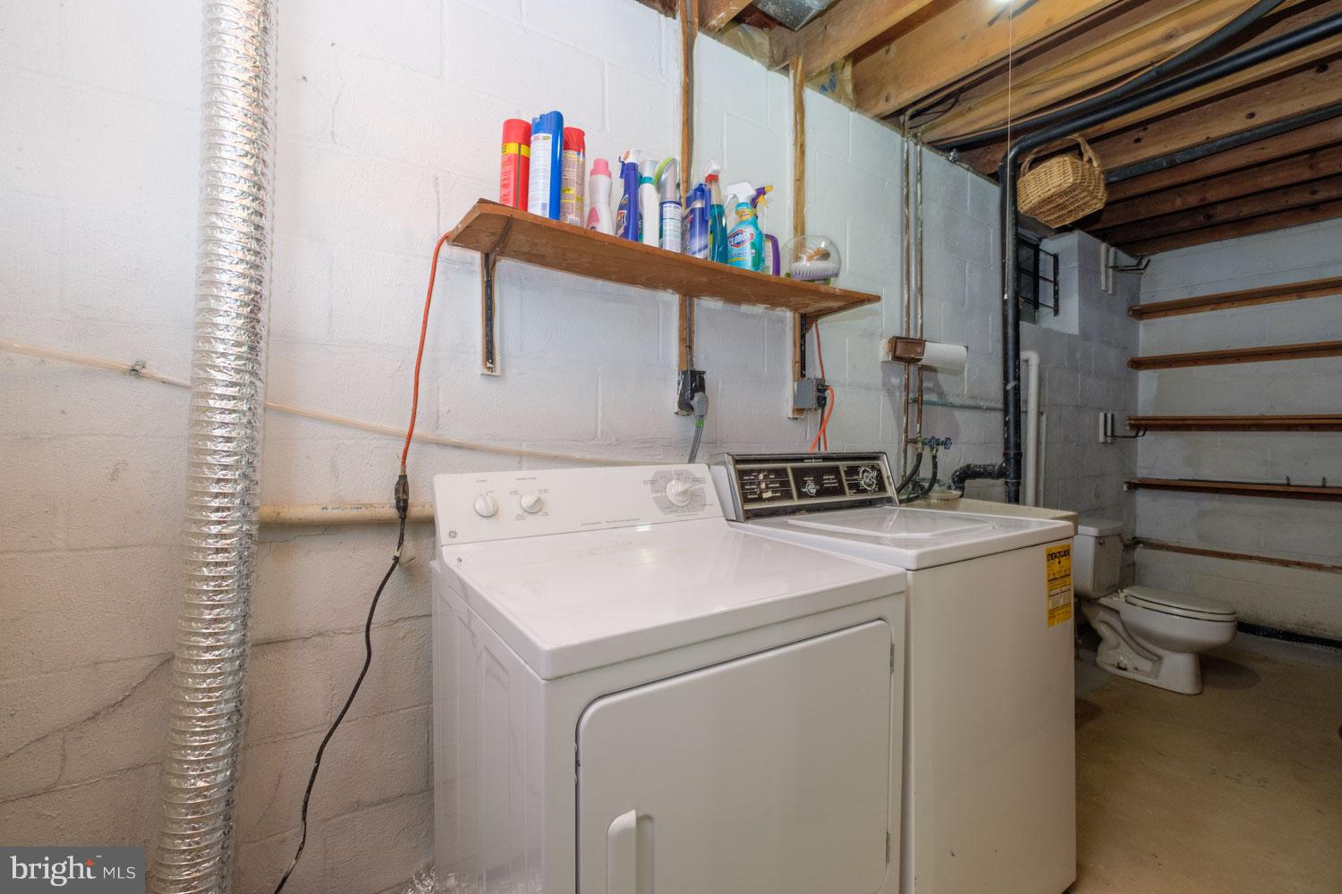 9019 Glenville Road Silver Spring, MD 20901 - Photo 14 of 15 Laundry room w/ rough in for bathroom