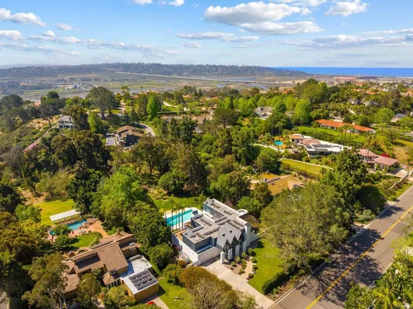 a view of city and mountain
