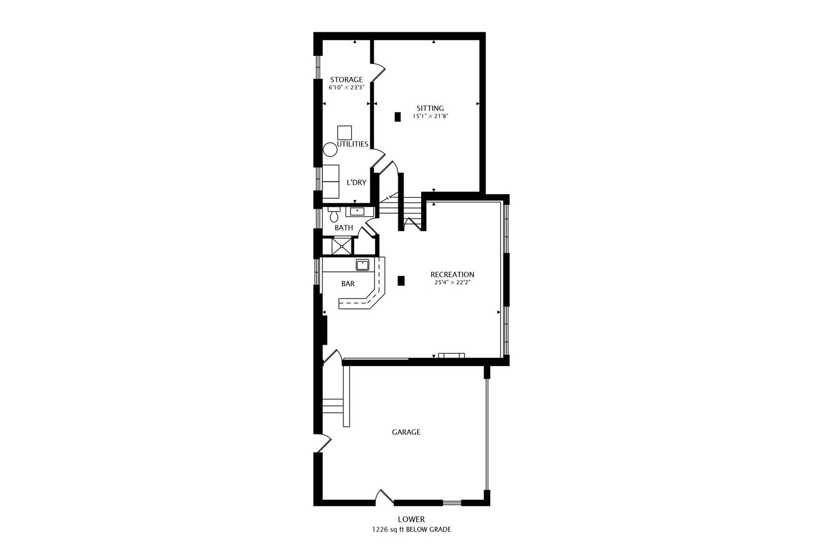 1579 West Holtz Avenue Addison, IL 60101 - Photo 43 of 43 a picture of a floor plan