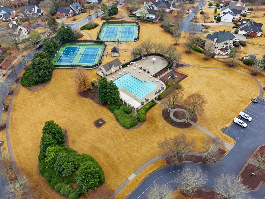 3051 Glenview Lane Monroe, GA 30656 - Photo 33 of 44 an aerial view of residential house with swimming pool