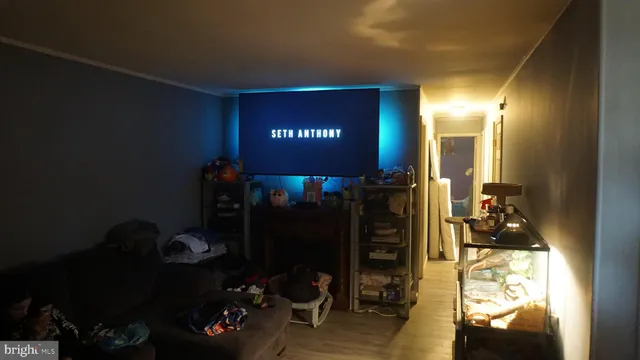 a view of a entryway with living room