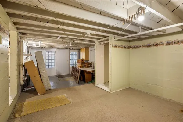 a utility room with a washer and dryer