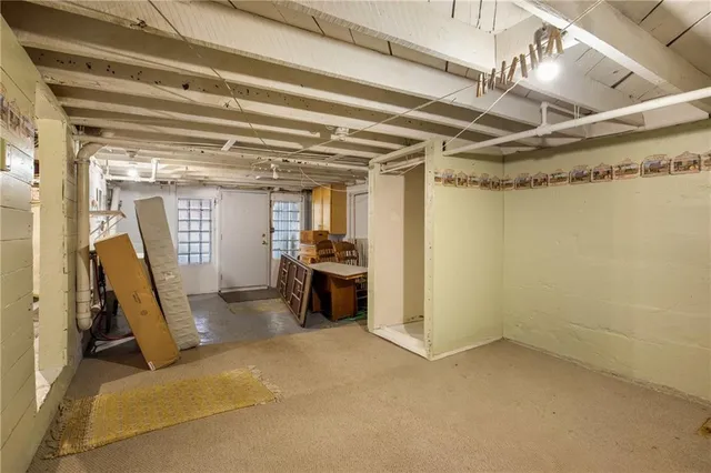 a utility room with a washer and dryer