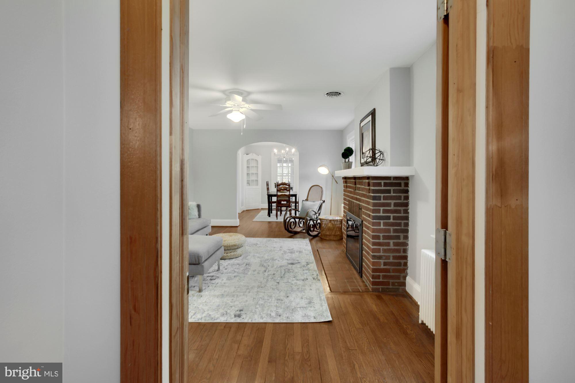Foyer with coat closet and interior second door
