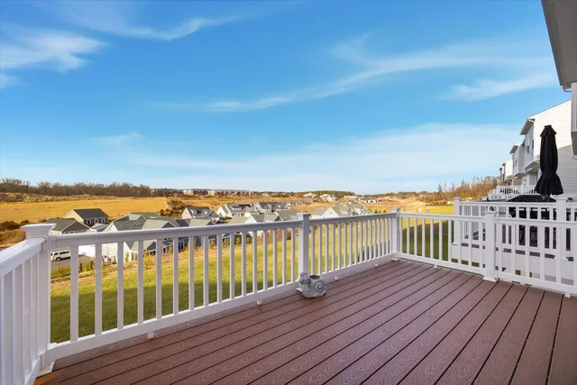 a view of ocean from a balcony