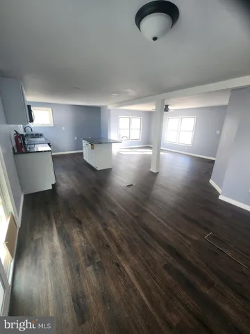 a view of a ceiling fan