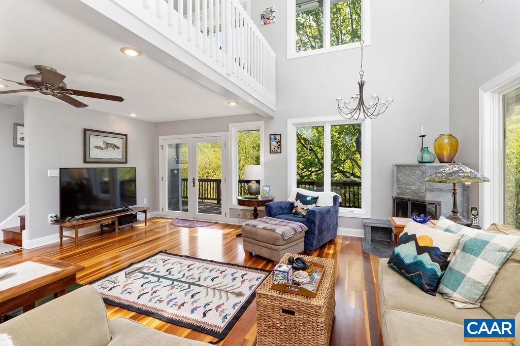 132 Reeds Gap Road Lyndhurst, VA 22952 - Photo 12 of 74 a living room with furniture and a flat screen tv