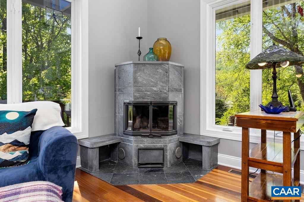132 Reeds Gap Road Lyndhurst, VA 22952 - Photo 13 of 74 a living room with furniture and a fireplace