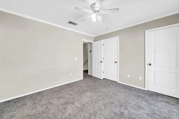 a view of city from a balcony