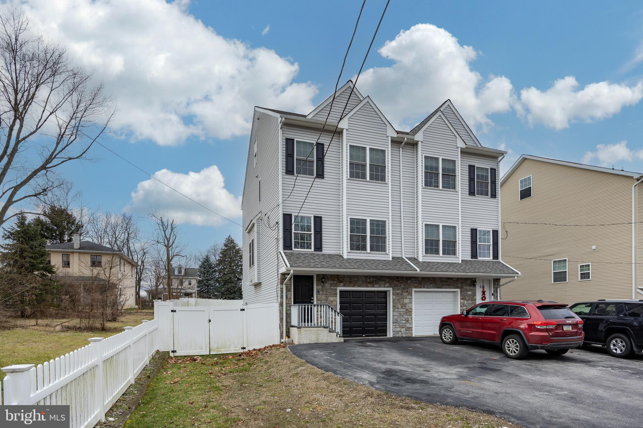 622 Fulton Street Conshohocken, PA 19428 - Photo 38 of 39 front view of property, drive way and garage