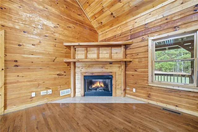wooden floor in an empty room with wooden floor