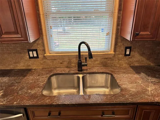 a close view of sink and tap