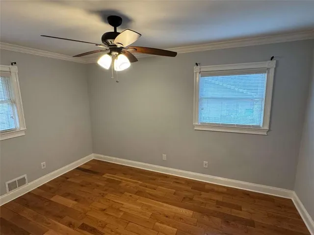 a window in an empty room