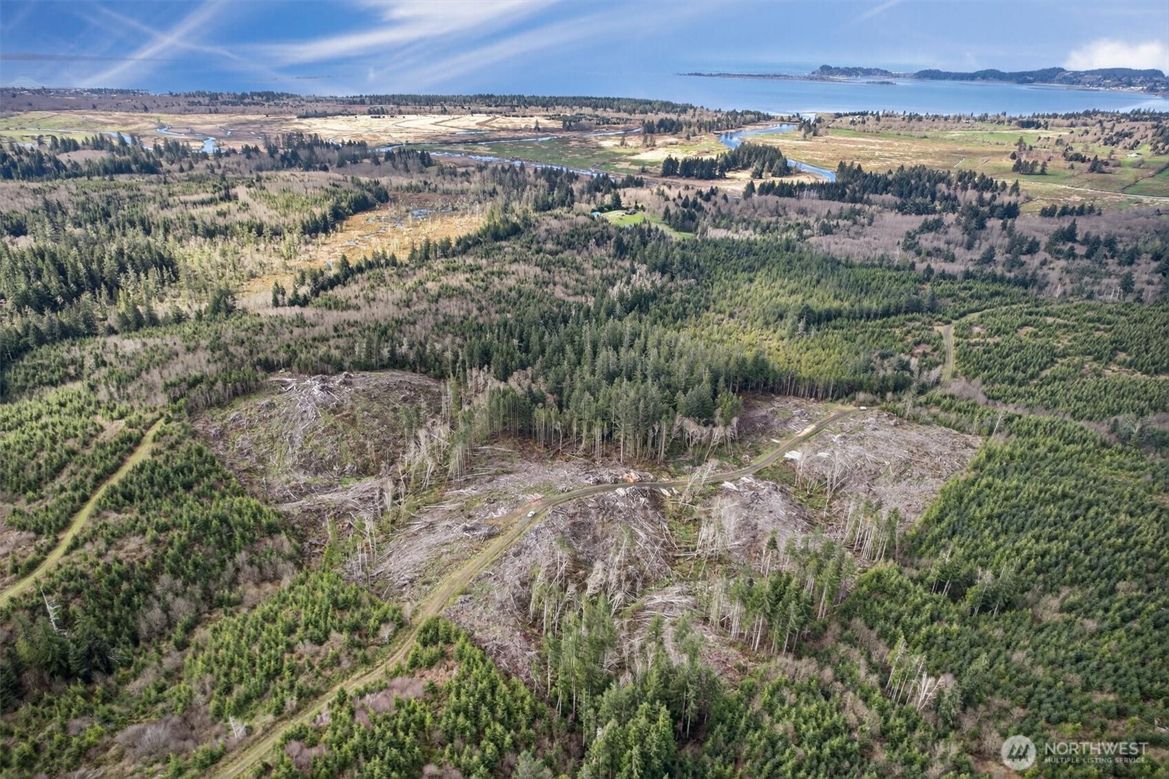 0 Chinook Valley Road Chinook, WA 98614 - Photo 2 of 11 a view of a city with green field