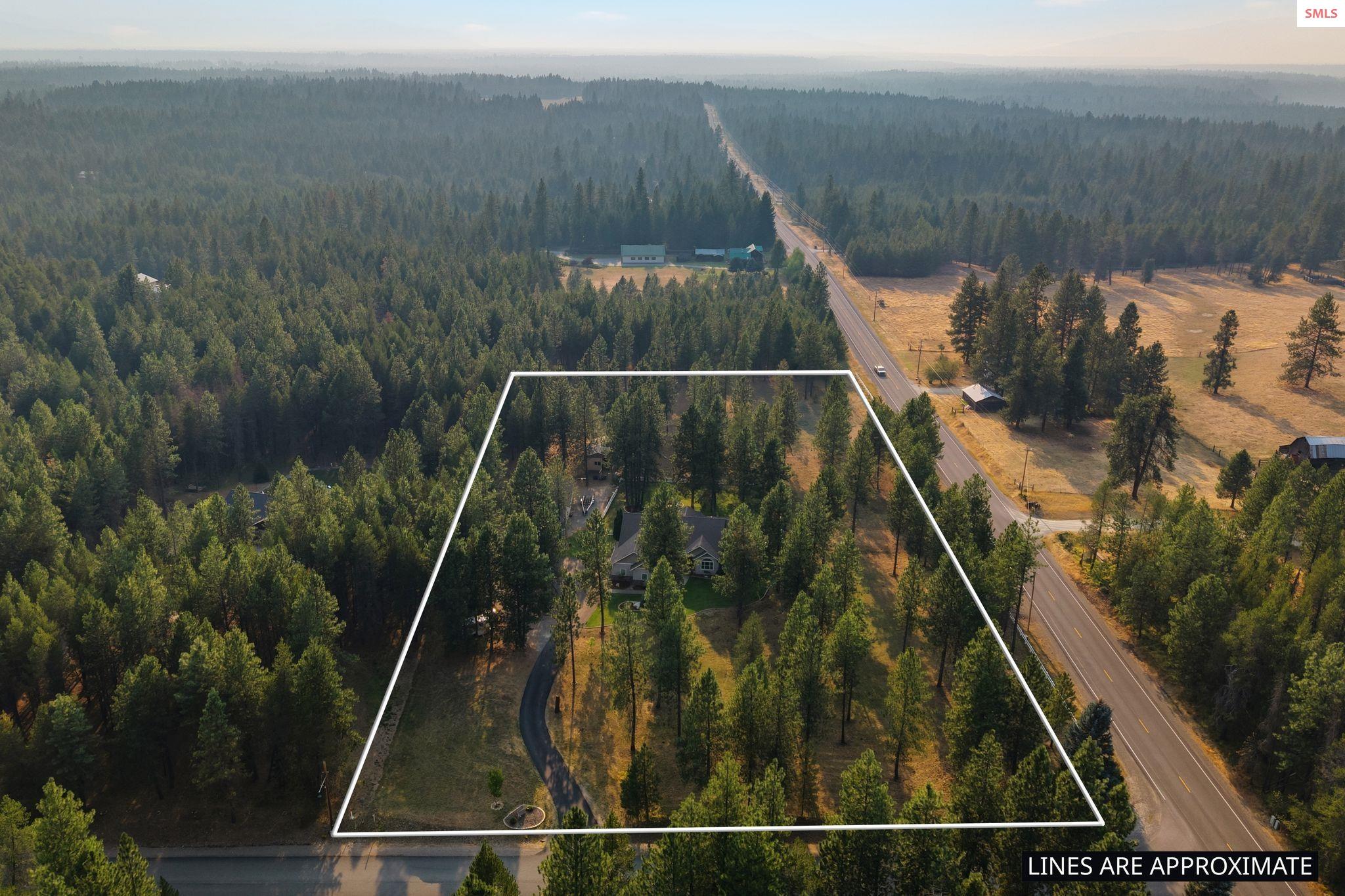 31957 North Wester Ranch Road Athol, ID 83801 - Photo 65 of 66 Lot lines appox - mixture of mature trees and pasture
