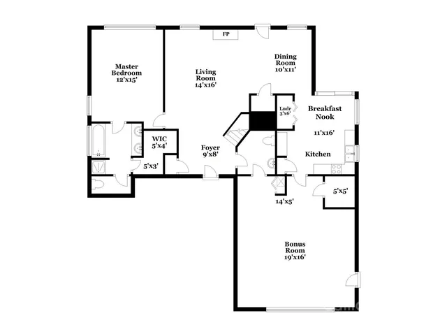 a picture of a floor plan