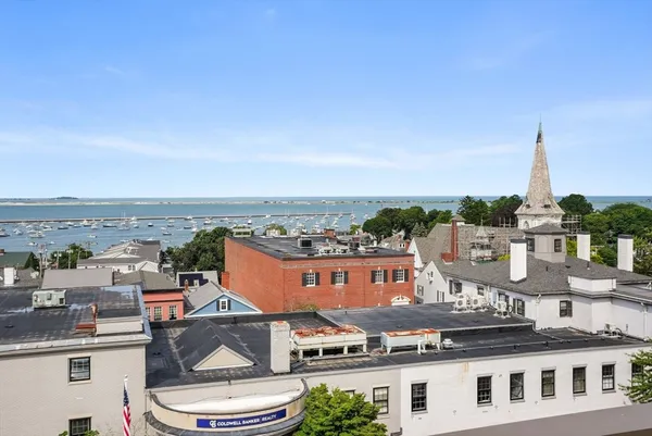 a view of a city with tall buildings