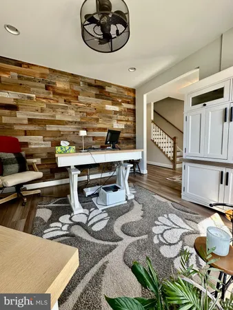 a room with furniture