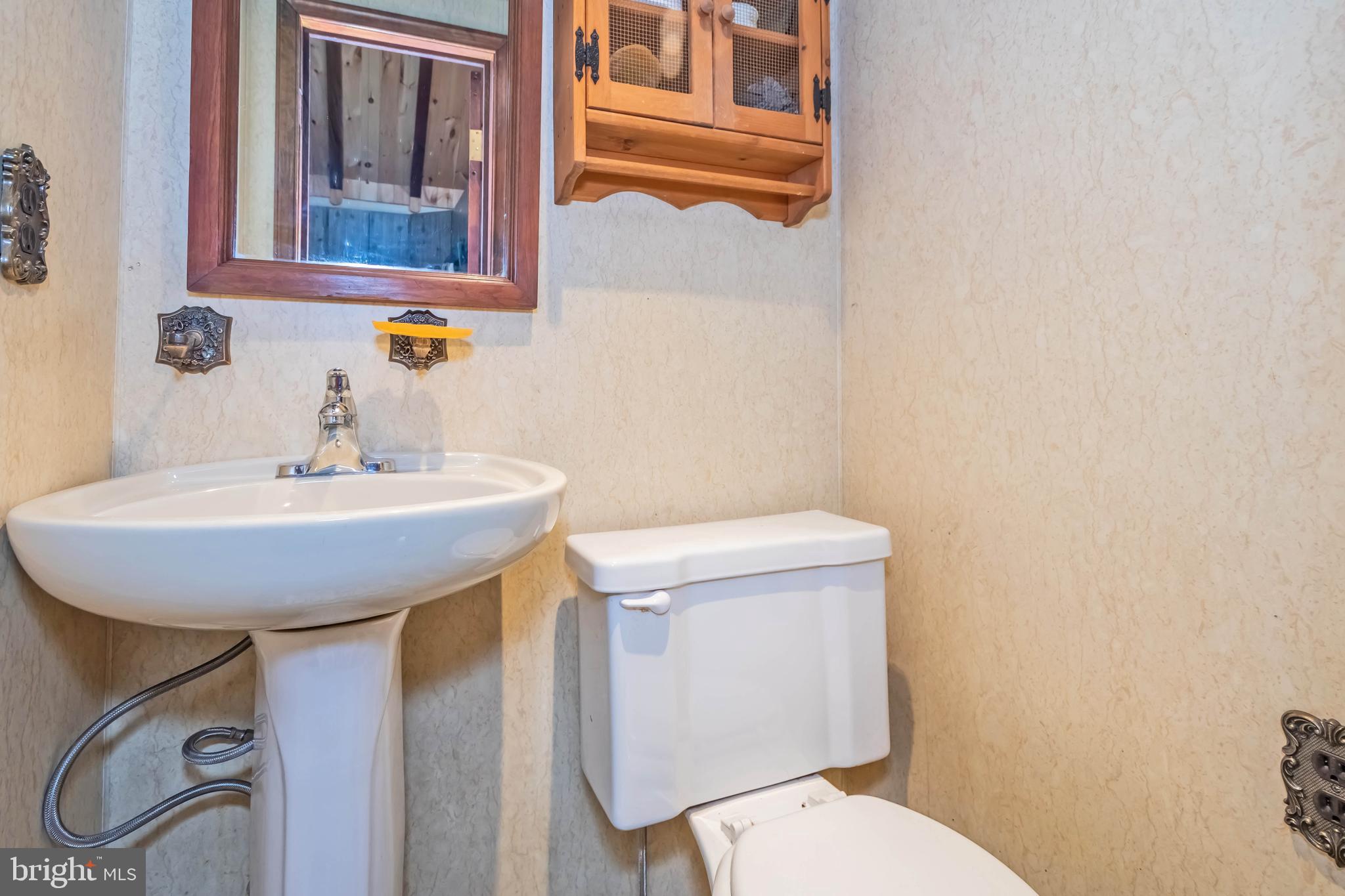 827 Penn Point Road Oakland, MD 21550 - Photo 47 of 64 a bathroom with a sink a toilet and mirror