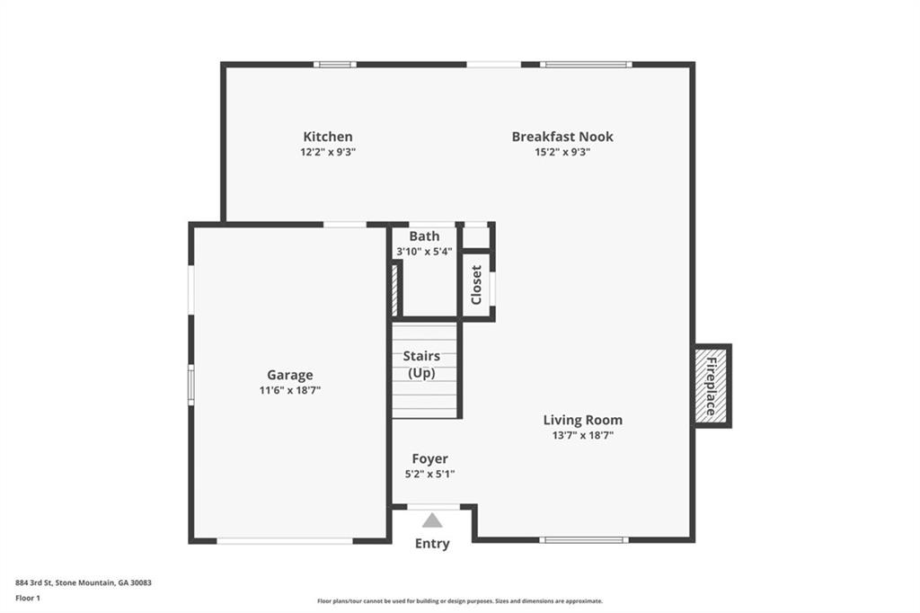 884 3rd Street Stone Mountain, GA 30083 - Photo 10 of 26 a picture of a bench in a white building