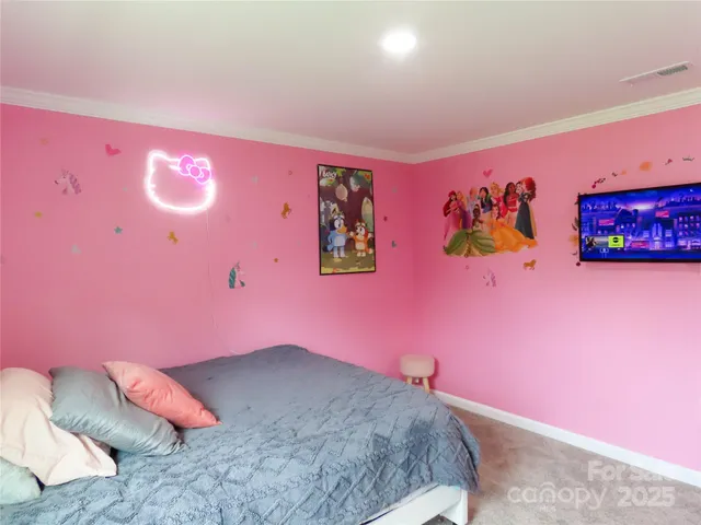 a view of a room with a fan