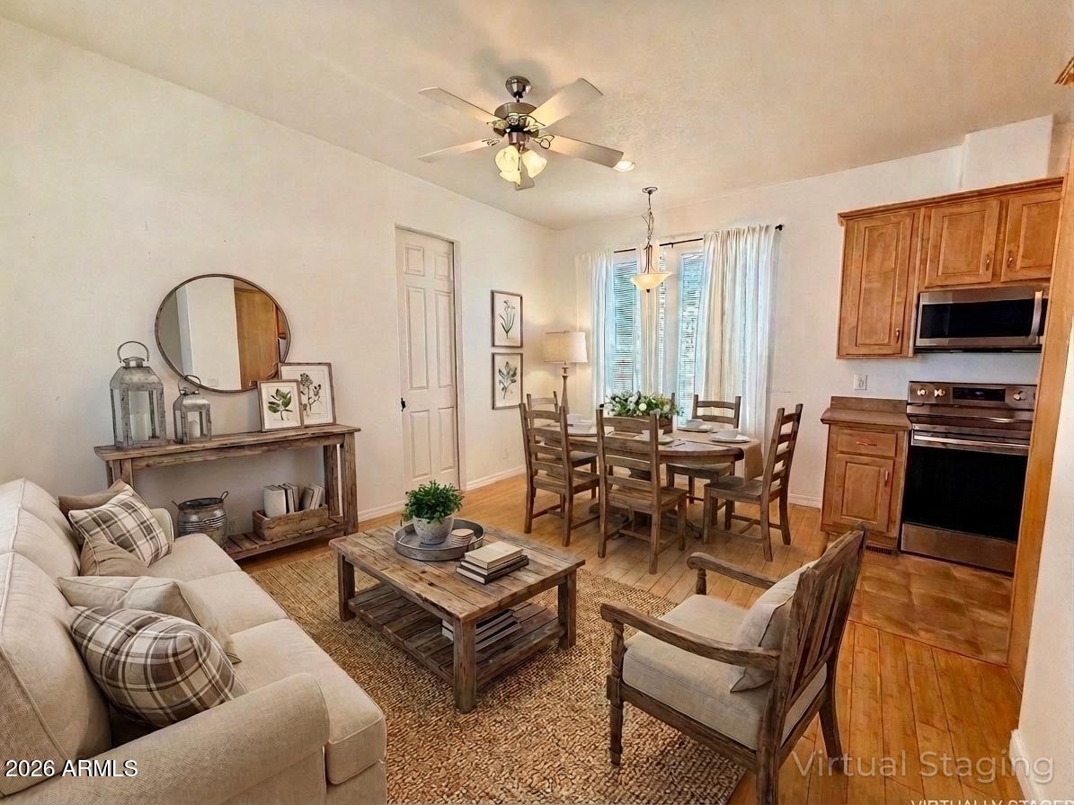 201 South Greenfield Road, Unit 58 Mesa, AZ 85206 - Photo 2 of 40 Virtually Staged Living Room