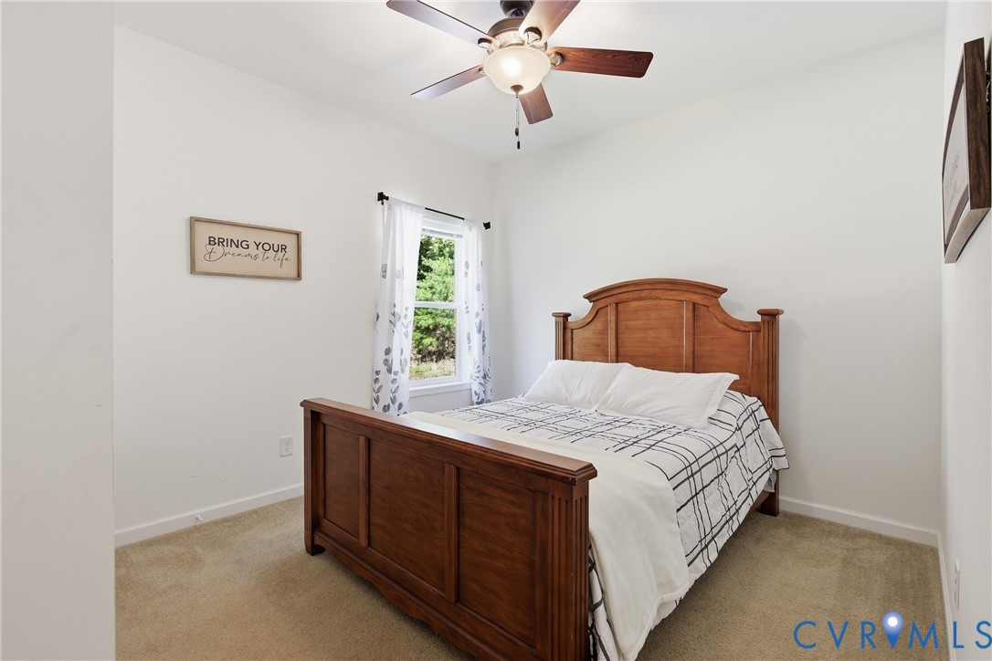 2575 Log Cabin Road Maidens, VA 23102 - Photo 23 of 36 Carpeted room featuring a ceiling fan with integra