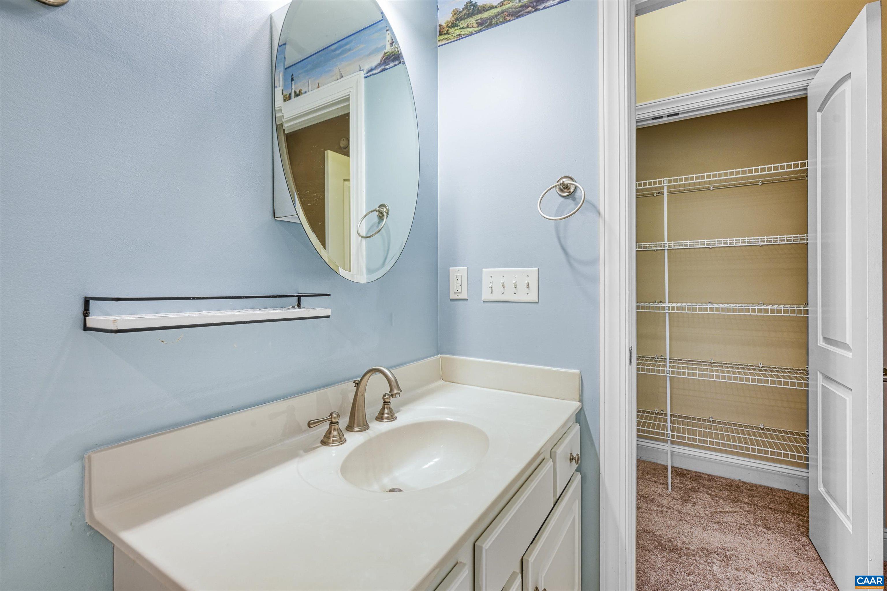 4885 Mechums River Road Charlottesville, VA 22901 - Photo 55 of 72 a bathroom with a sink and a mirror