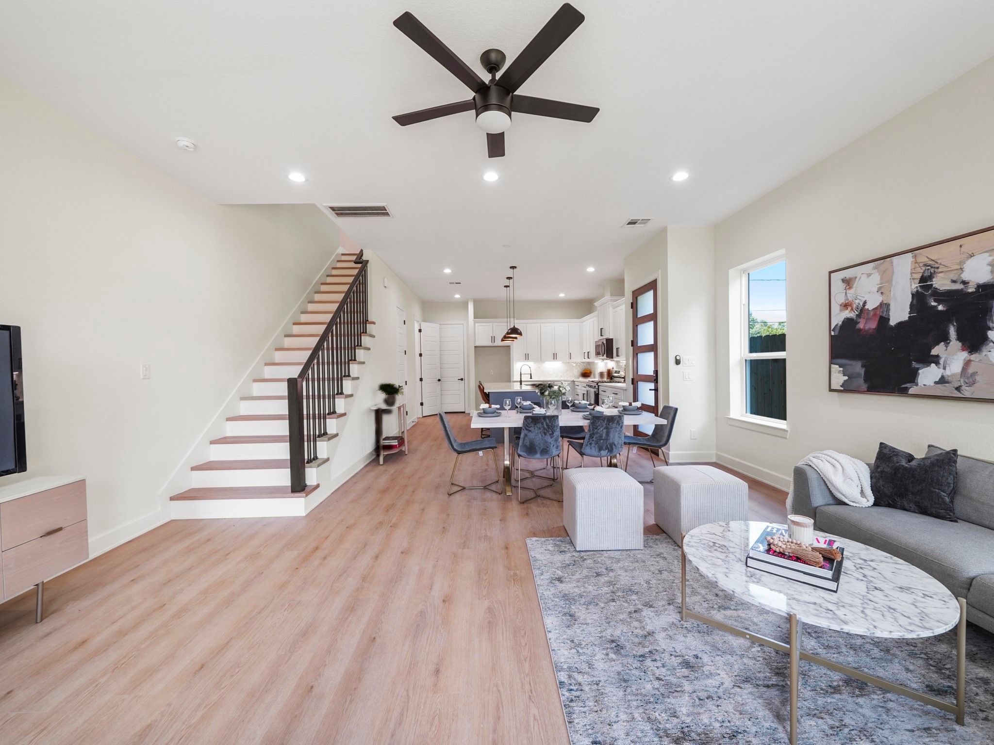 3548 Seabrook Street Houston, TX 77021 - Photo 7 of 19 a living room with furniture and wooden floor