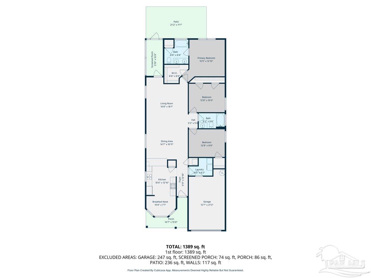 5797 Corkscrew Court Pace, FL 32571 - Photo 42 of 43 a picture of a floor plan