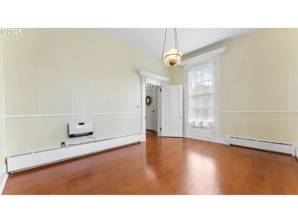 a open hall with wooden floor