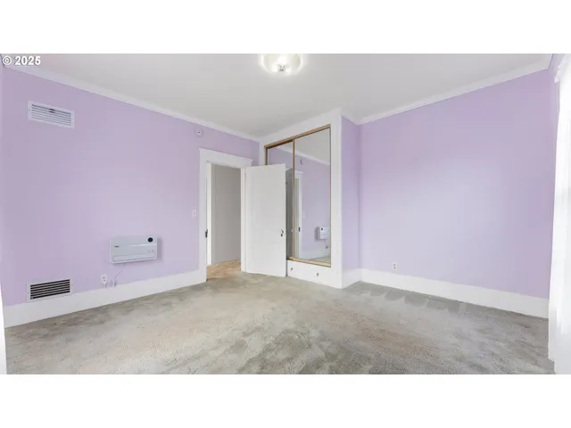 a open hall with a bench