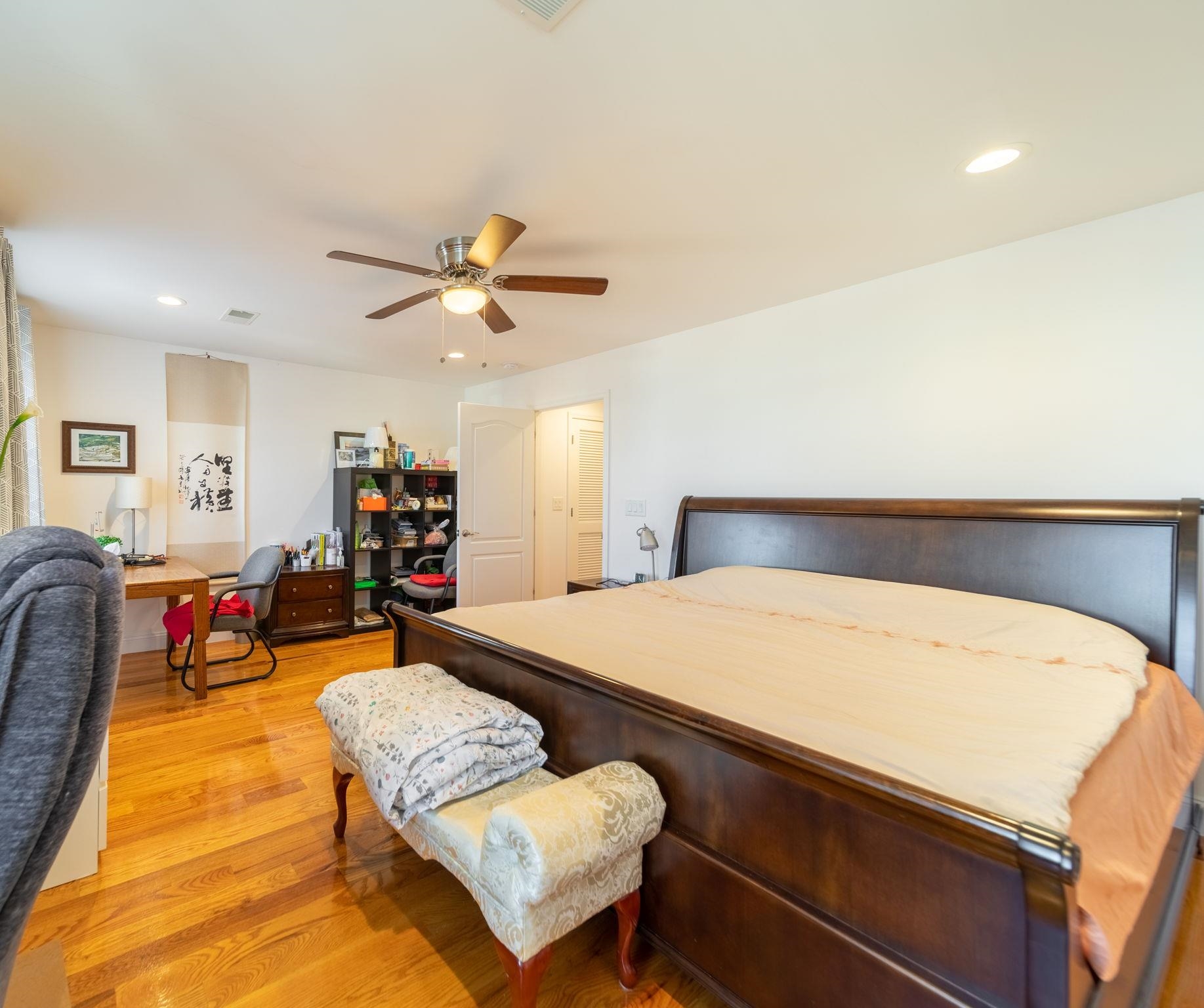 826 Eighth Street Secaucus, NJ 07094 - Photo 7 of 12 a bedroom with a bed and a dresser with the outer view