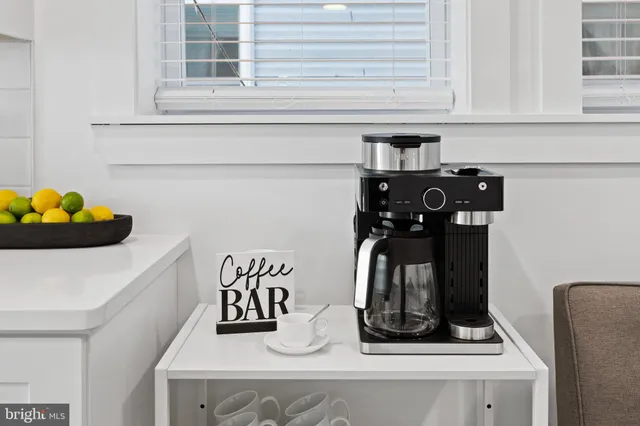 an aerial view of a house with garden