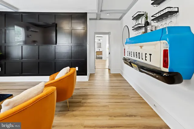 a view of balcony with furniture