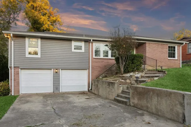 front view of house with a yard