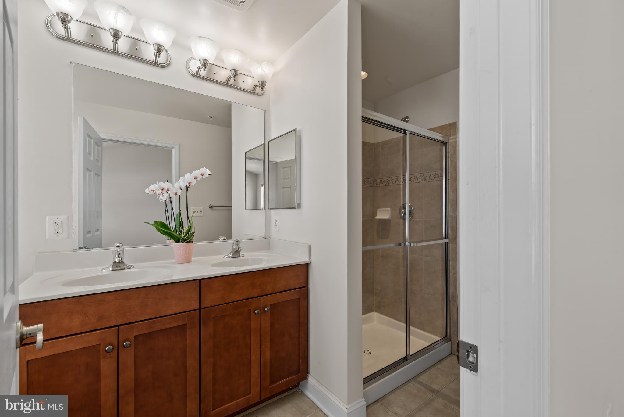 830 Ryan Street Baltimore, MD 21230 - Photo 11 of 24 a bathroom with a shower sink and mirror