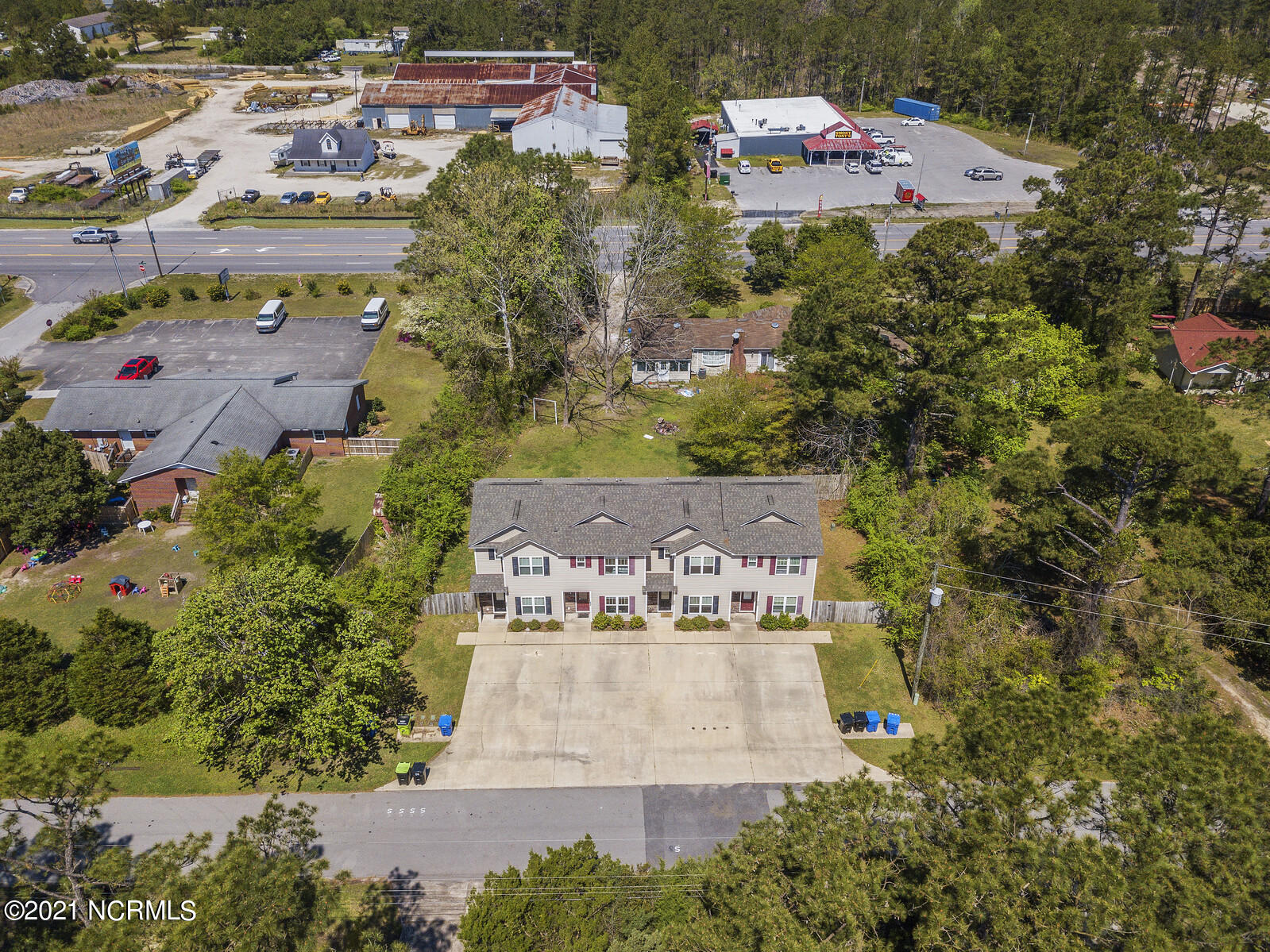 511 North Green Street Holly Ridge, NC 28445 - Photo 26 of 29 Drone Aerial