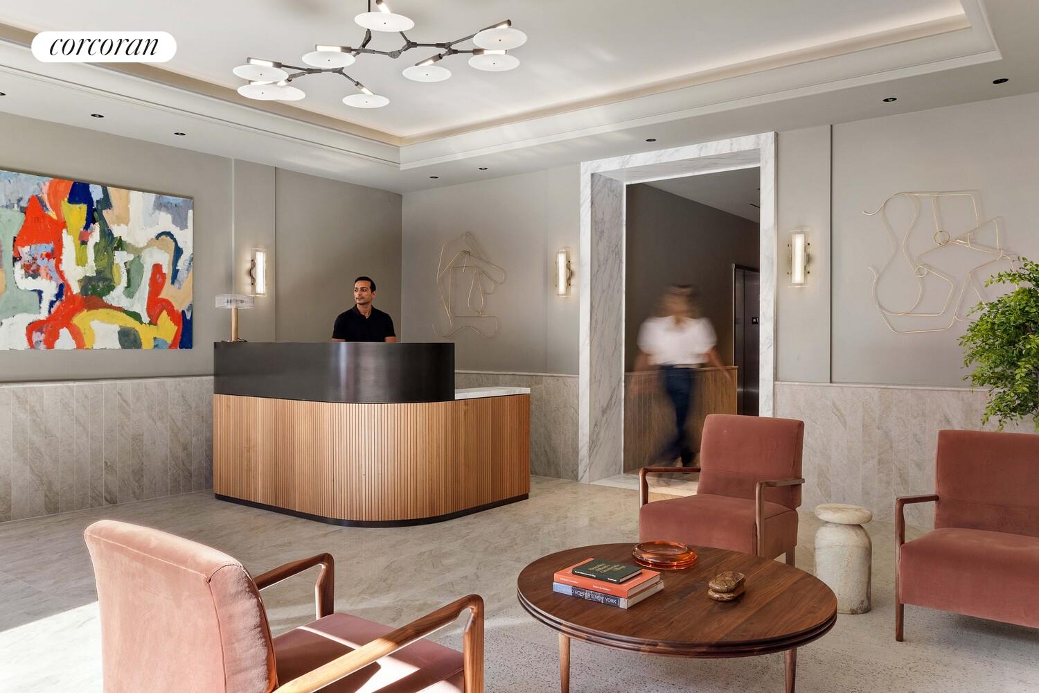 181 MacDougal Street, Unit 4A Manhattan, NY 10011 - Photo 11 of 17 a living room with furniture and a painting on the wall