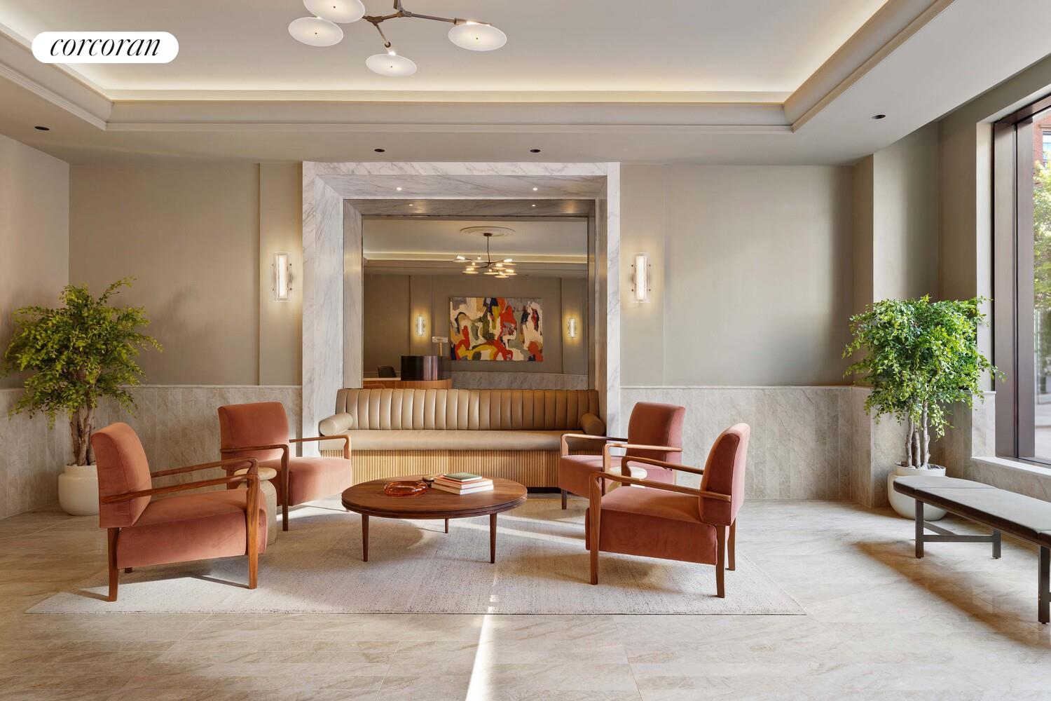 181 MacDougal Street, Unit 4A Manhattan, NY 10011 - Photo 12 of 17 a living room with furniture and a potted plant