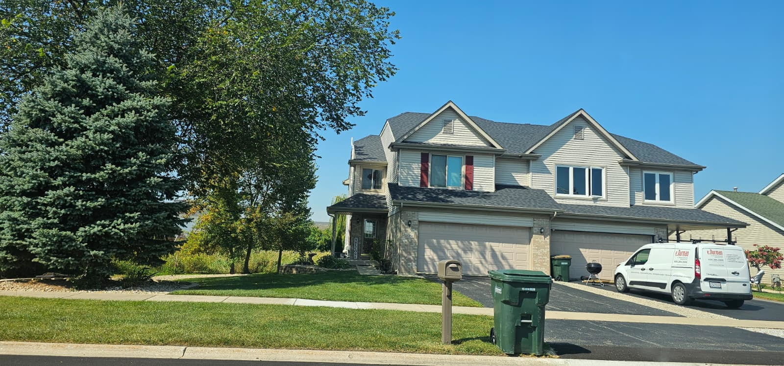26358 South Evergreen Lane Channahon, IL 60410 - Photo 1 of 28 a front view of a house with a yard