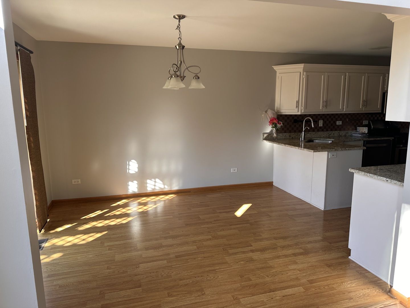 26358 South Evergreen Lane Channahon, IL 60410 - Photo 11 of 28 a view of a kitchen with a sink and wooden floor